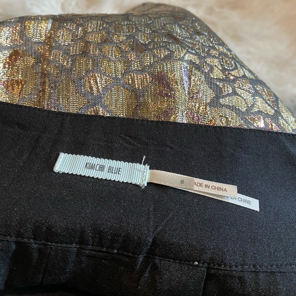 Urban Outfitters Kimchi Blue Metallic Jacquard Mini Skirt, Size 6 - Picture 4 of 5